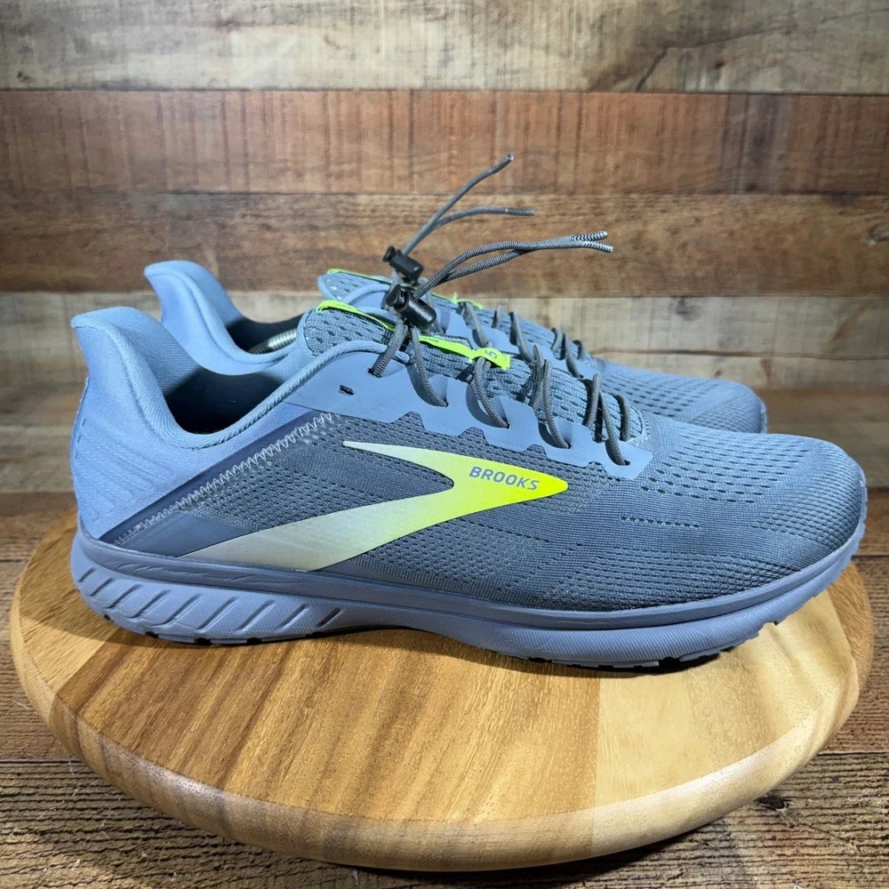 Brooks Anthem 5 Mens 14 Grey Running Shoes Sneaker 1103781D076 Low Top Mesh DNA